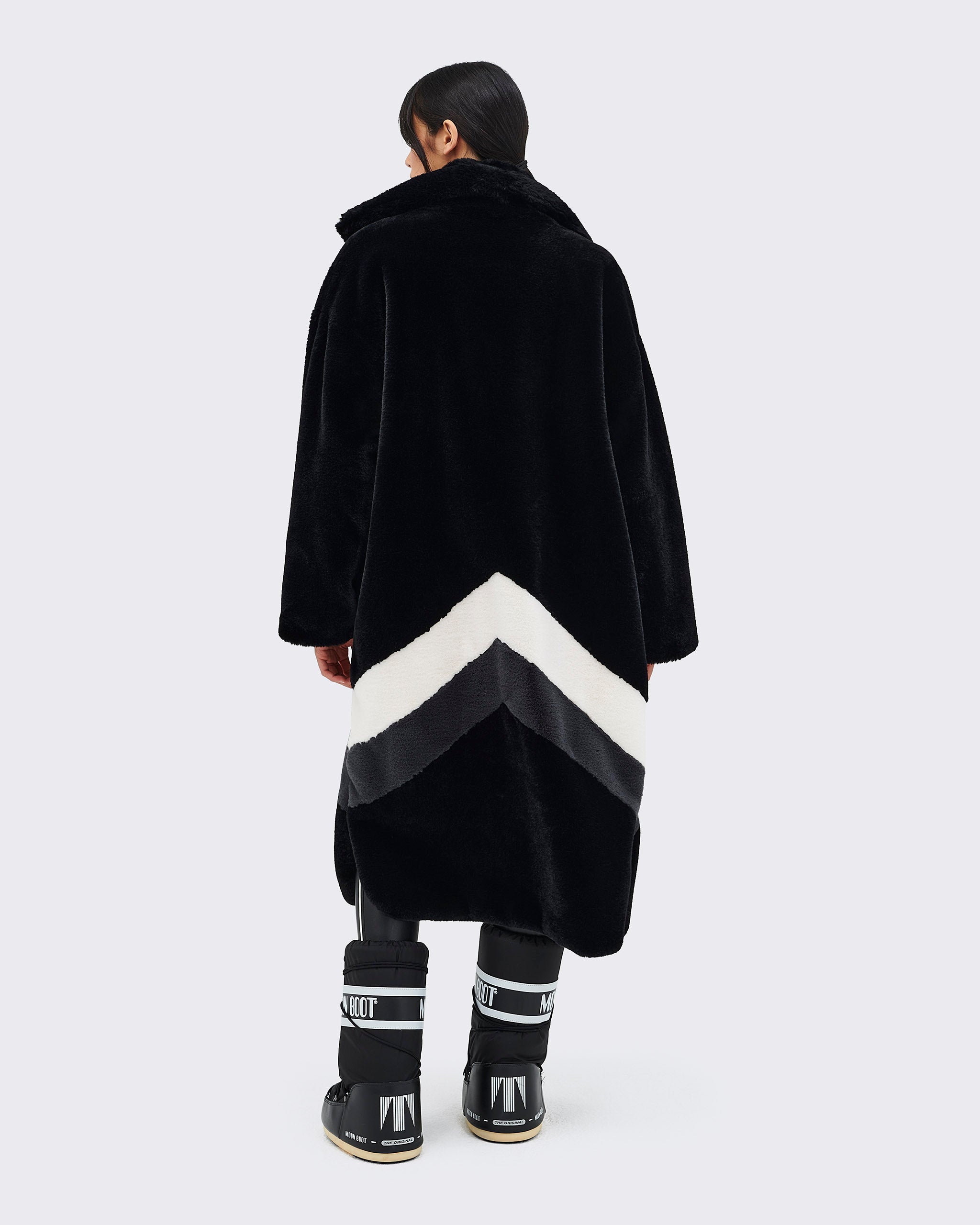 Astrid long faux fur ski jacket