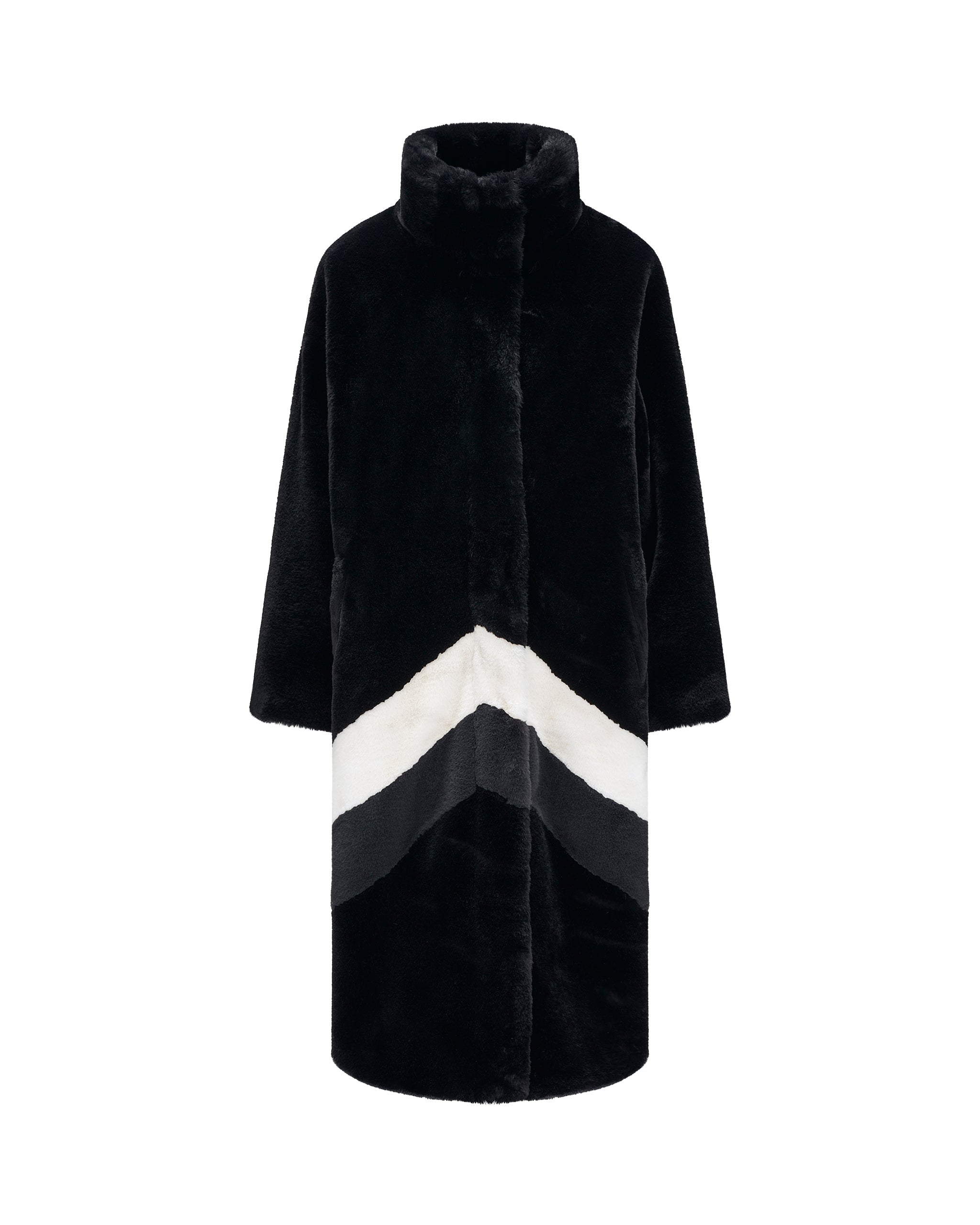 Astrid long faux fur ski jacket