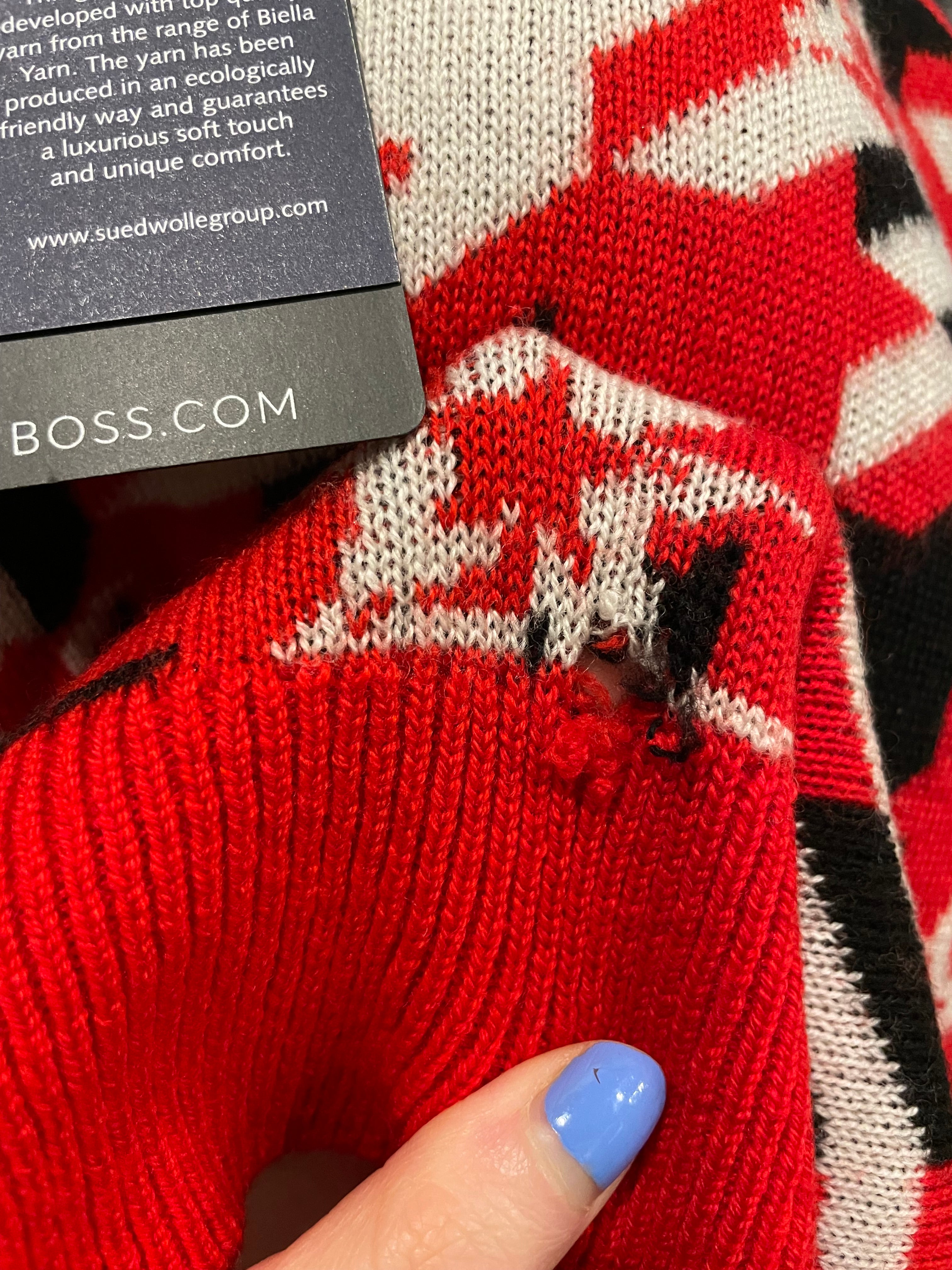 Womens new knit hoodie- boss